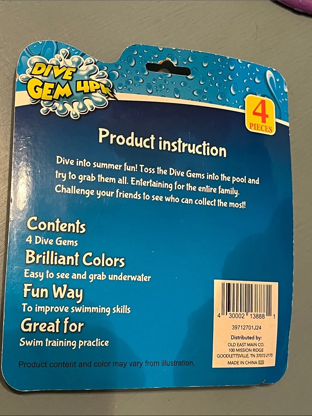 NEW 3 sets of POOL DIVE fun- gems, fish, rings 9 total